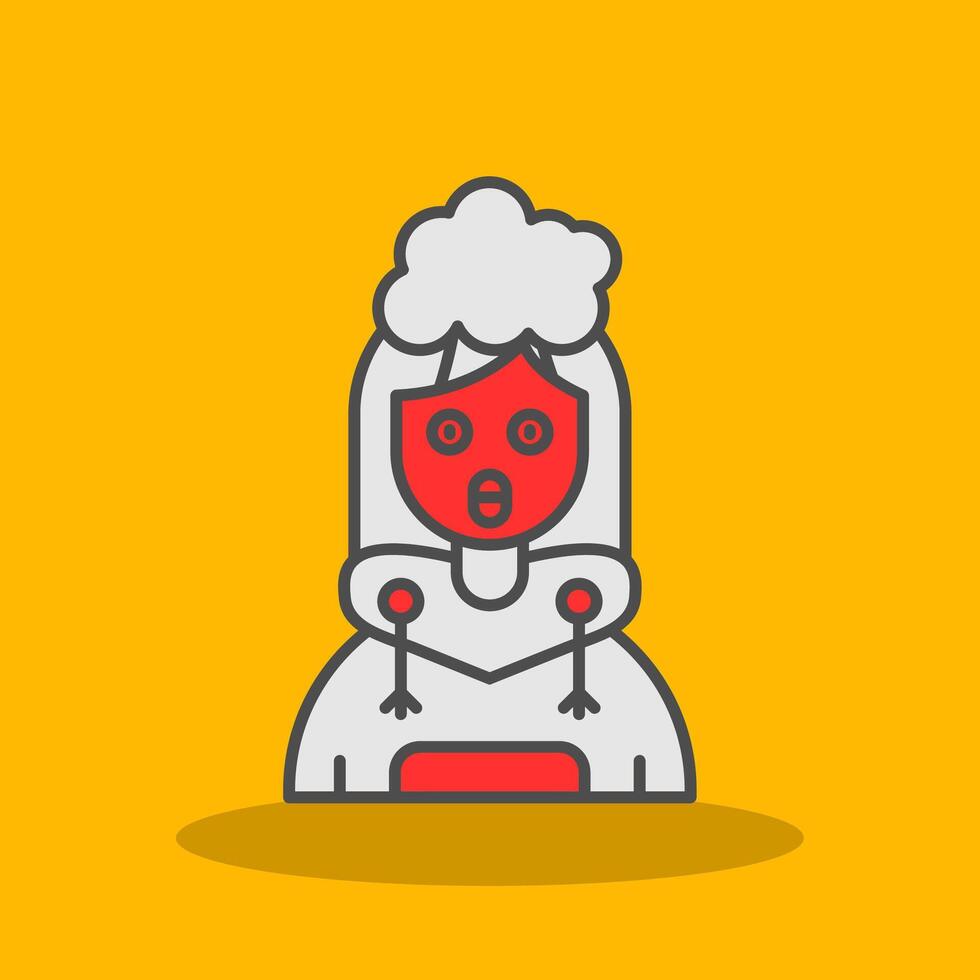Exploding Filled Shadow Icon vector