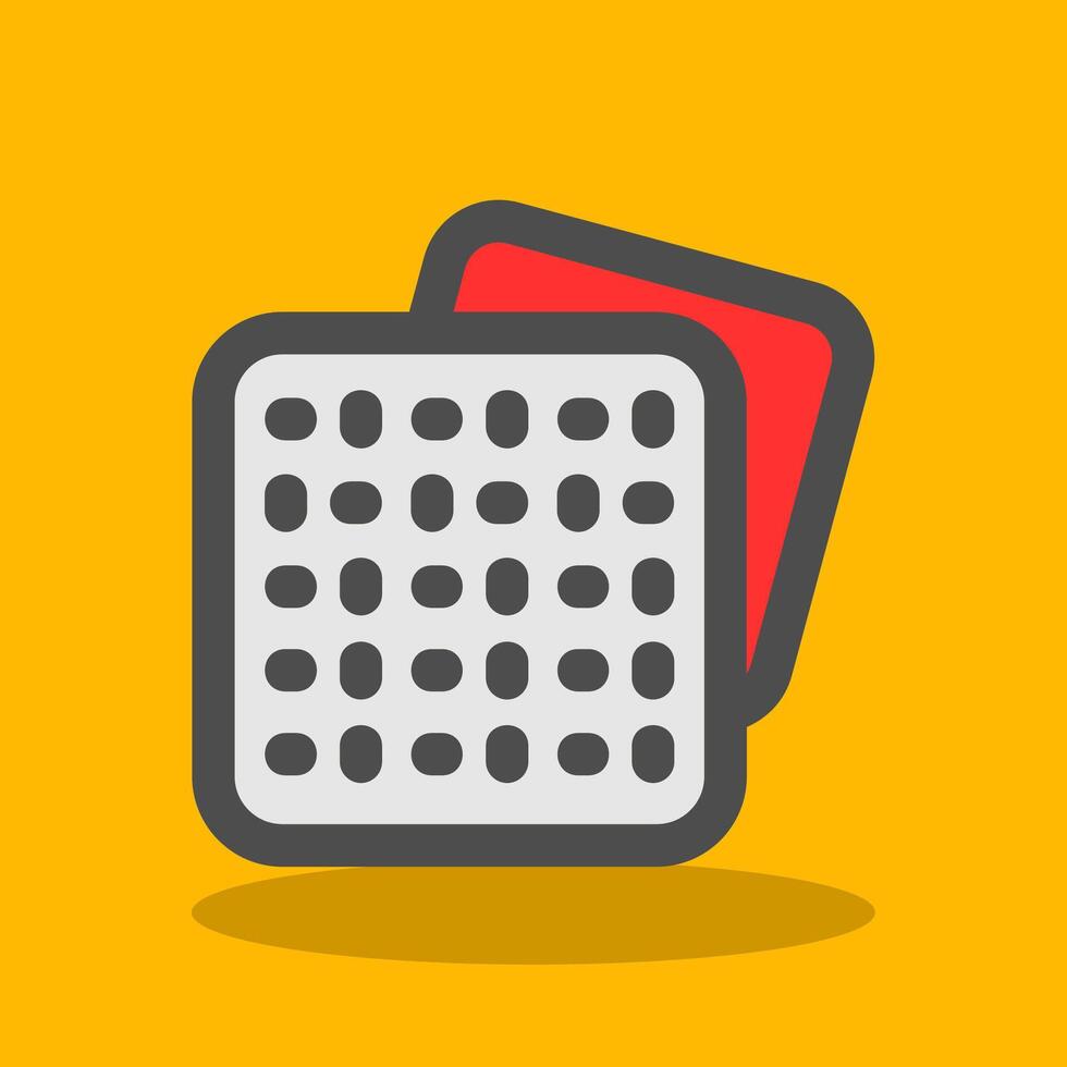Pattern Filled Shadow Icon vector