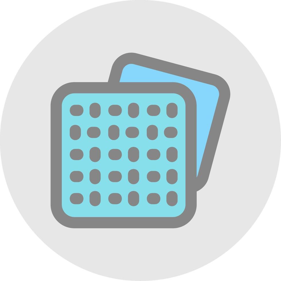 Pattern Line Filled Light Circle Icon vector