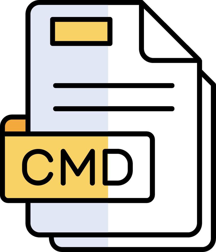 Cmd Filled Half Cut Icon vector