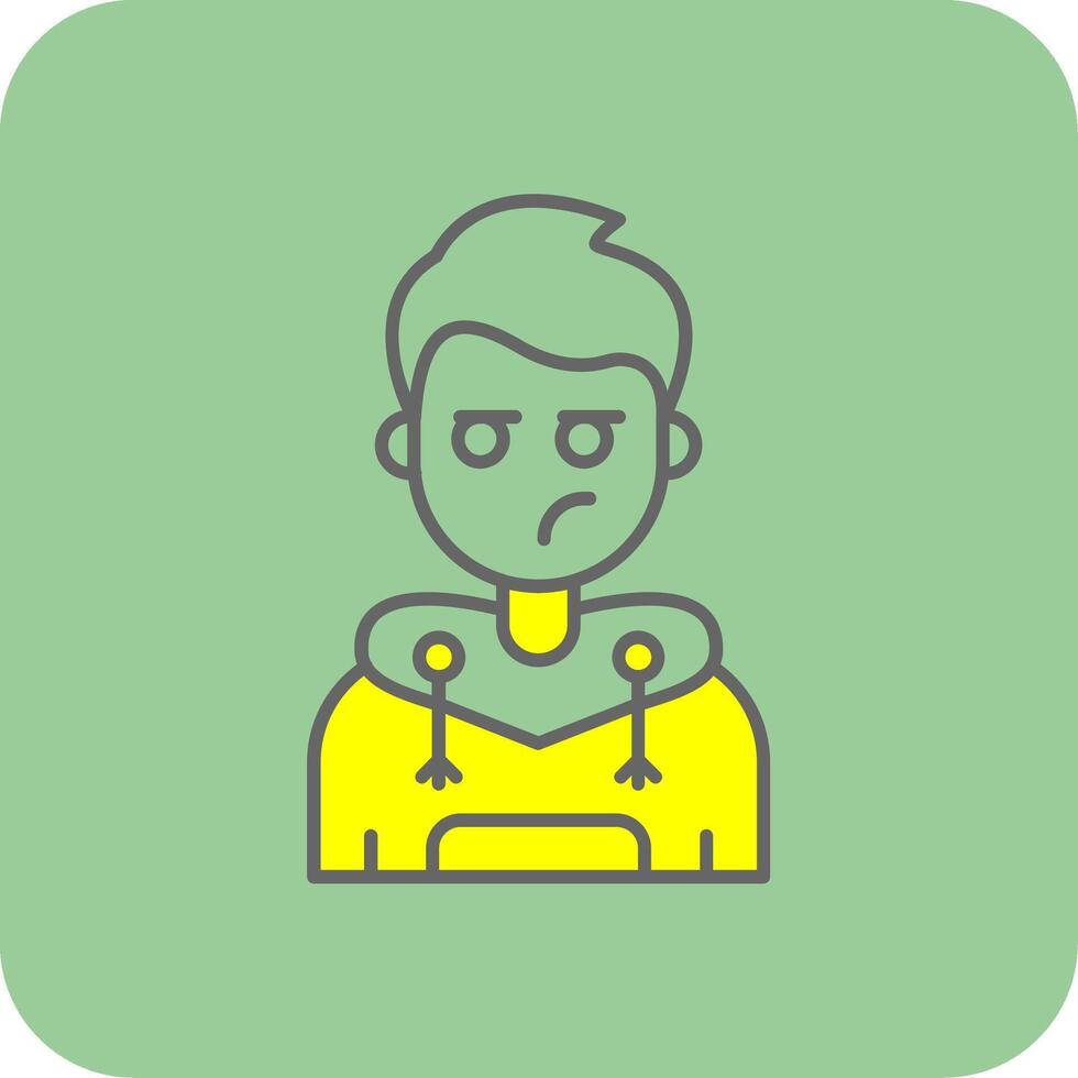 Liar Filled Yellow Icon vector