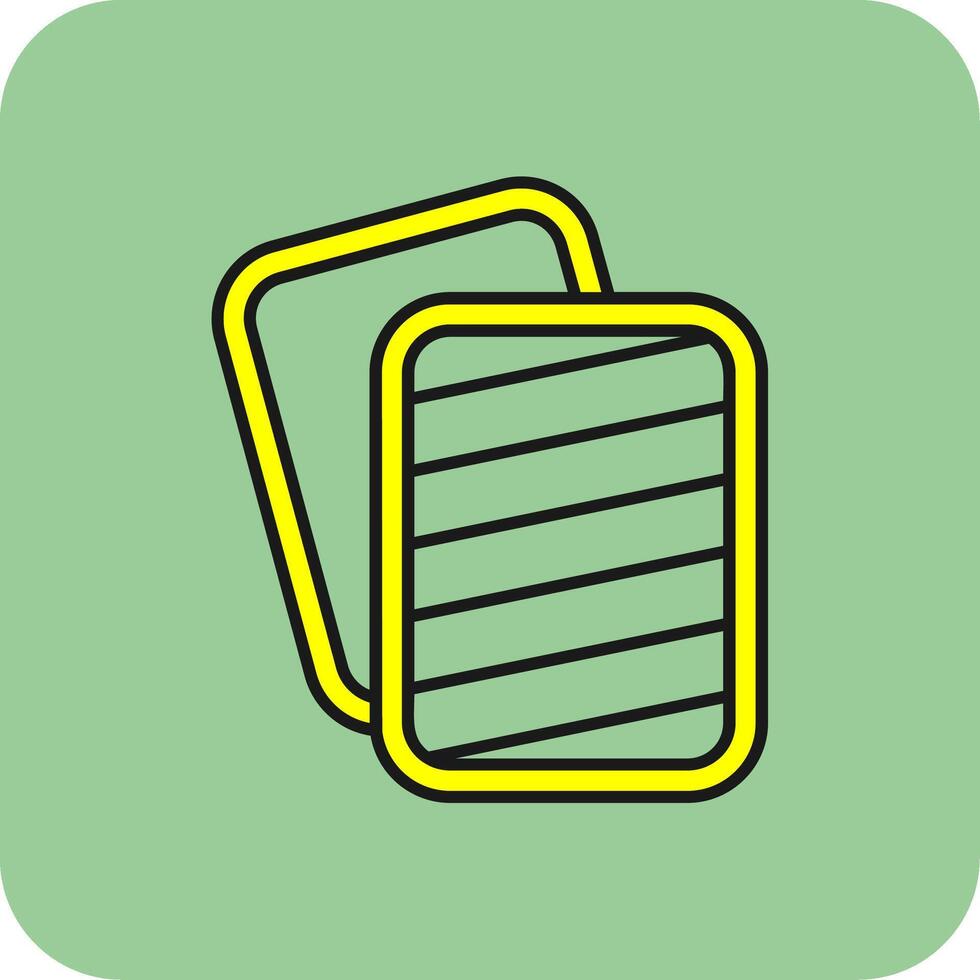 Blind Filled Yellow Icon vector