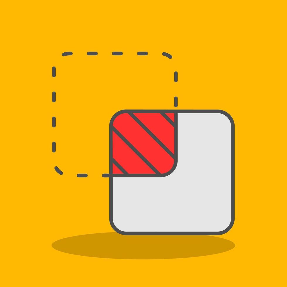 Unite Filled Shadow Icon vector