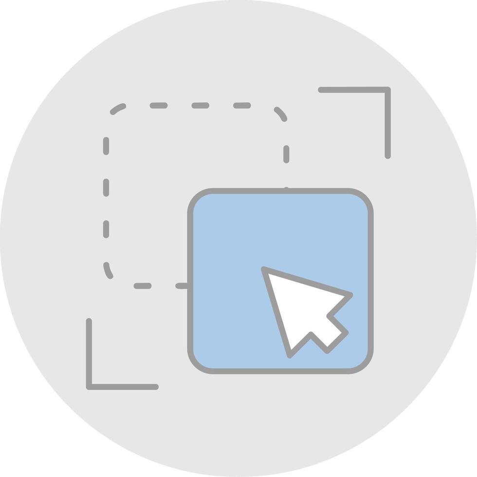 Exclude Line Filled Light Circle Icon vector