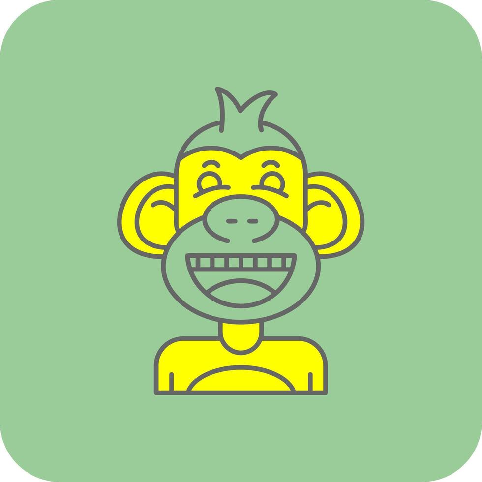 FALSE Filled Yellow Icon vector