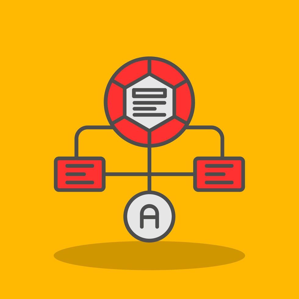 Workflow Filled Shadow Icon vector