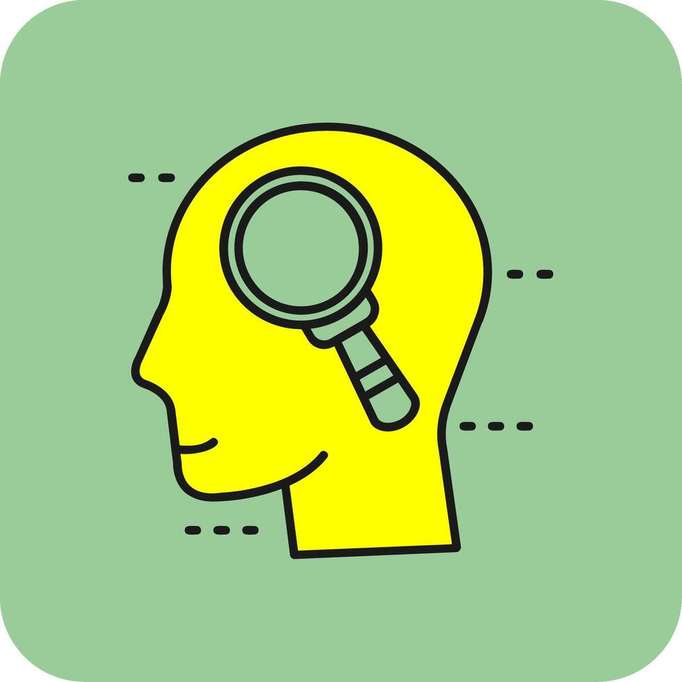 Search Filled Yellow Icon vector