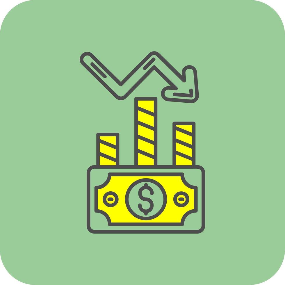 Stock Filled Yellow Icon vector