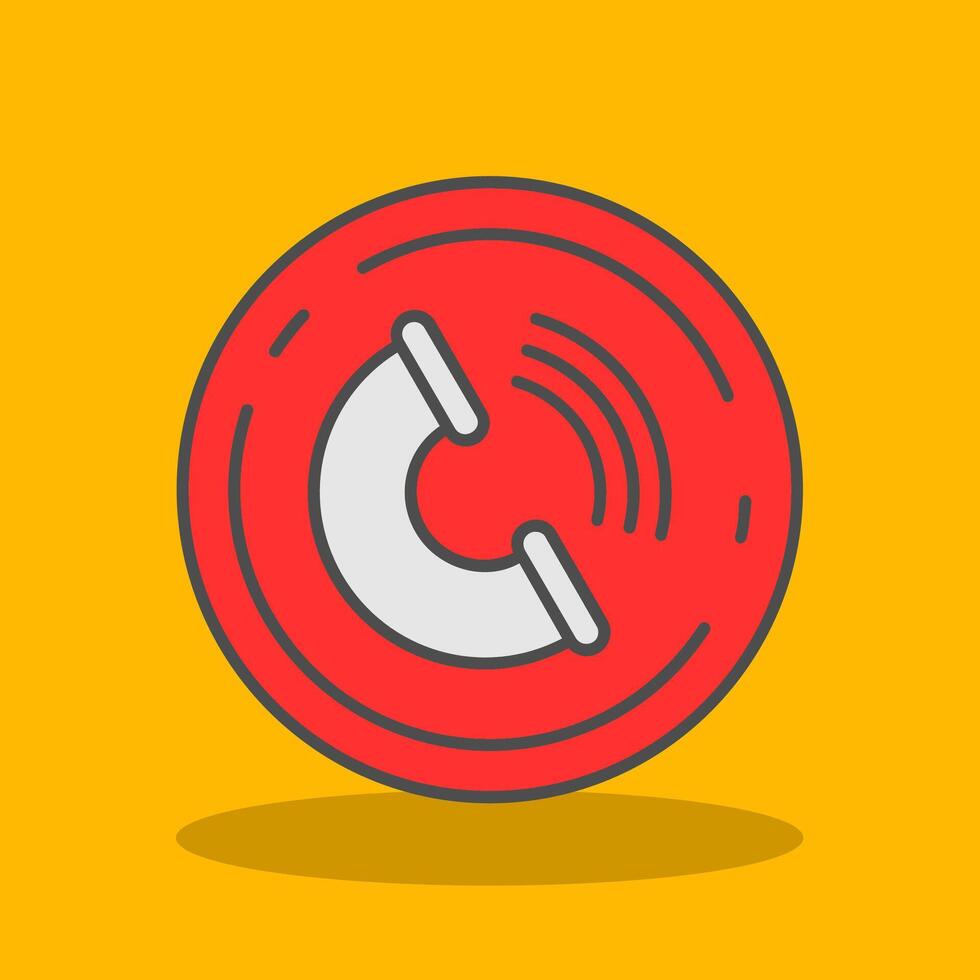 Contact Filled Shadow Icon vector