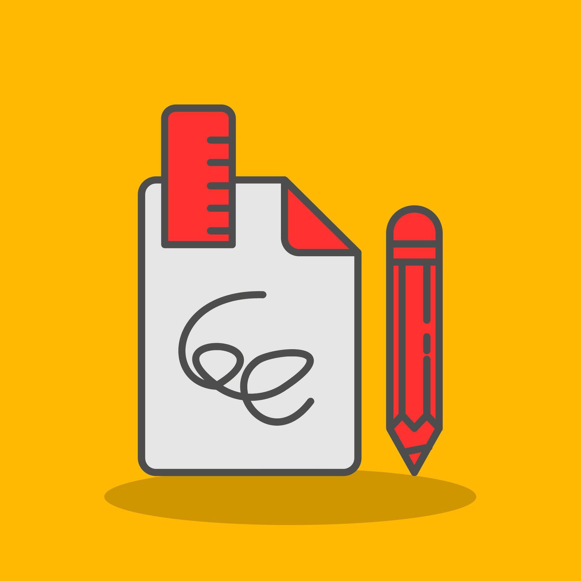 Draft Filled Shadow Icon 41668511 Vector Art at Vecteezy