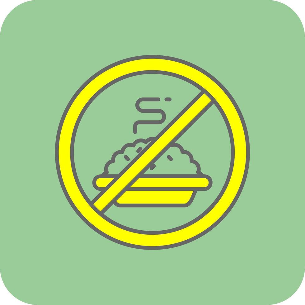 Fasting Filled Yellow Icon vector
