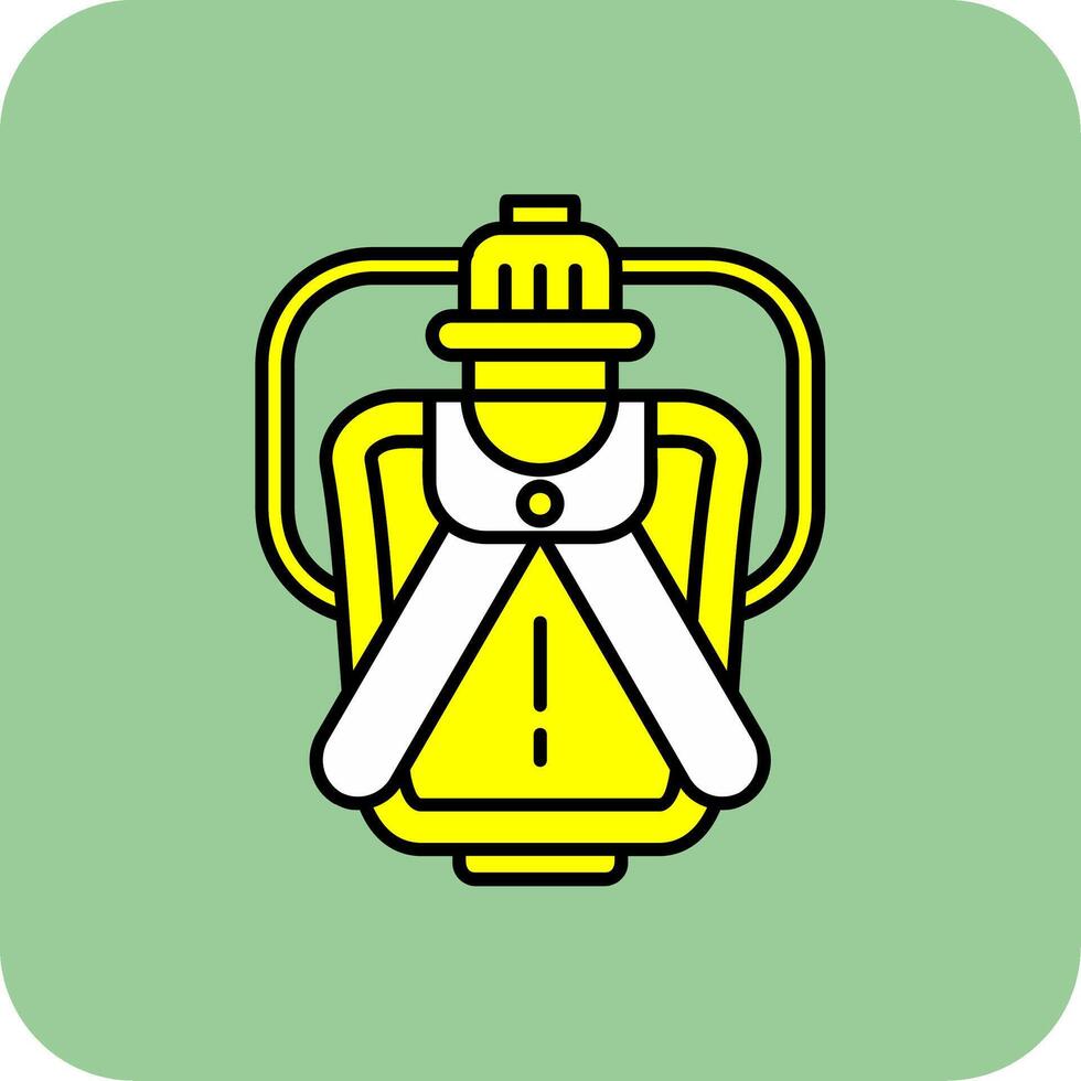 Canteen Filled Yellow Icon vector