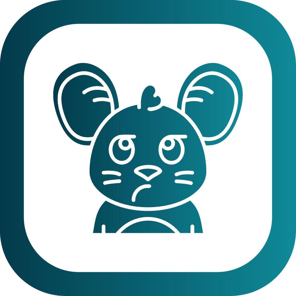 Liar Glyph Gradient Round Corner Icon vector