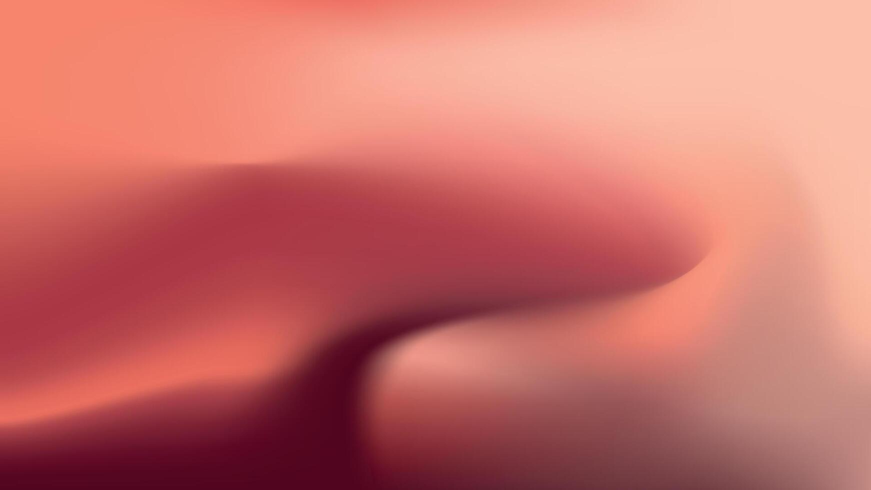 Smooth Pink and Orange Abstract Shape on Soft Blurred Background vector