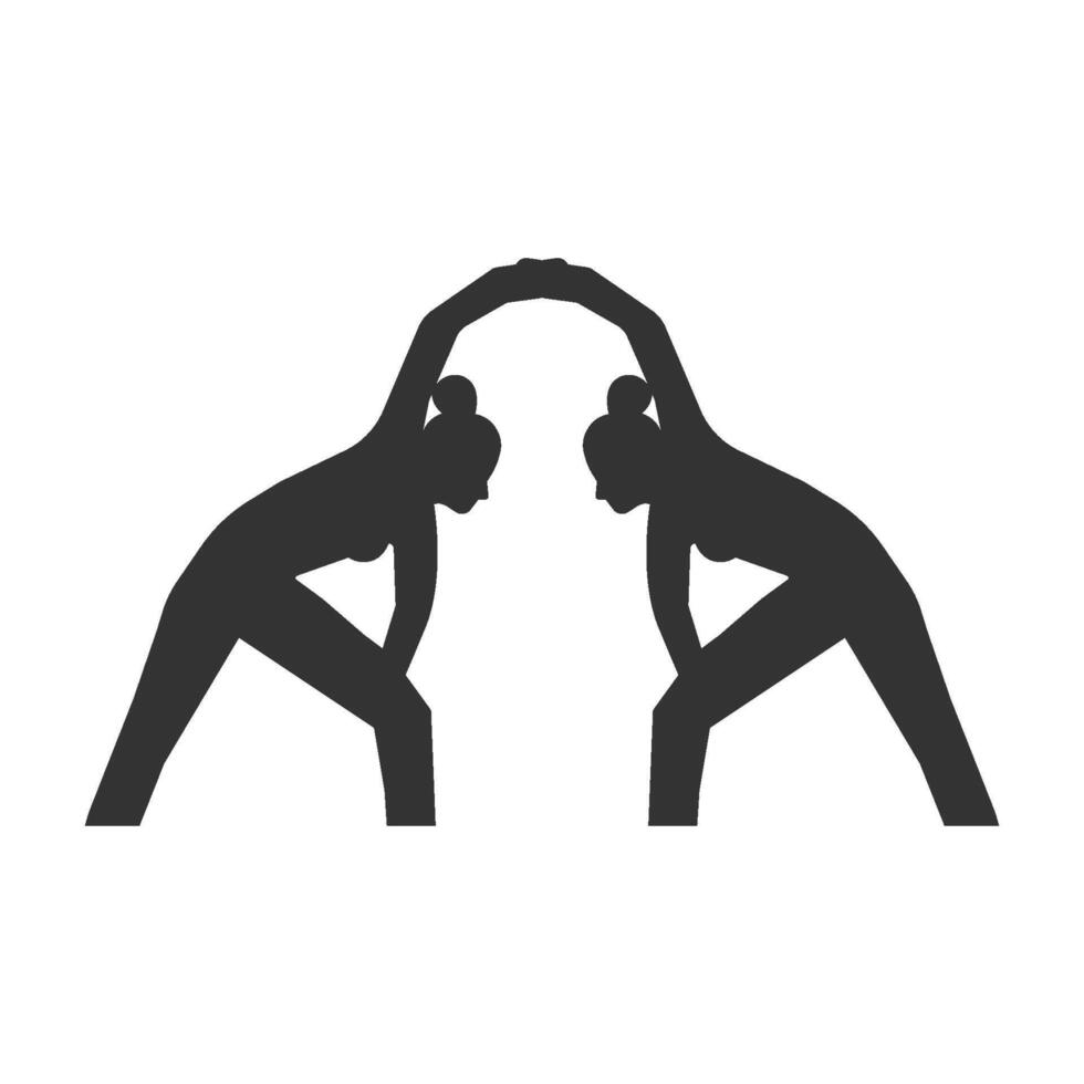 yoga exercise vector illustration design