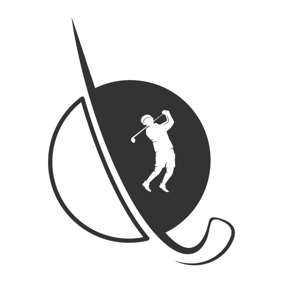 golf logo vector illustration design
