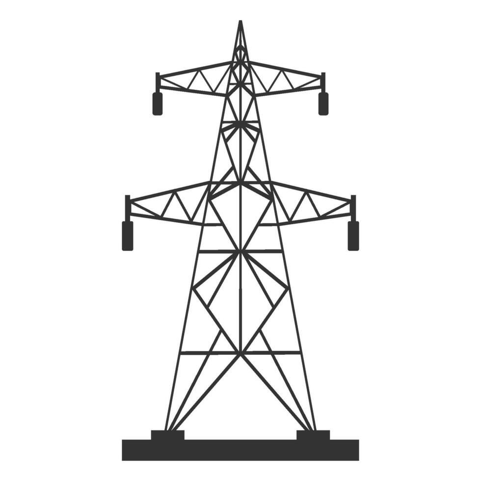 electricidad torre vector ilustración