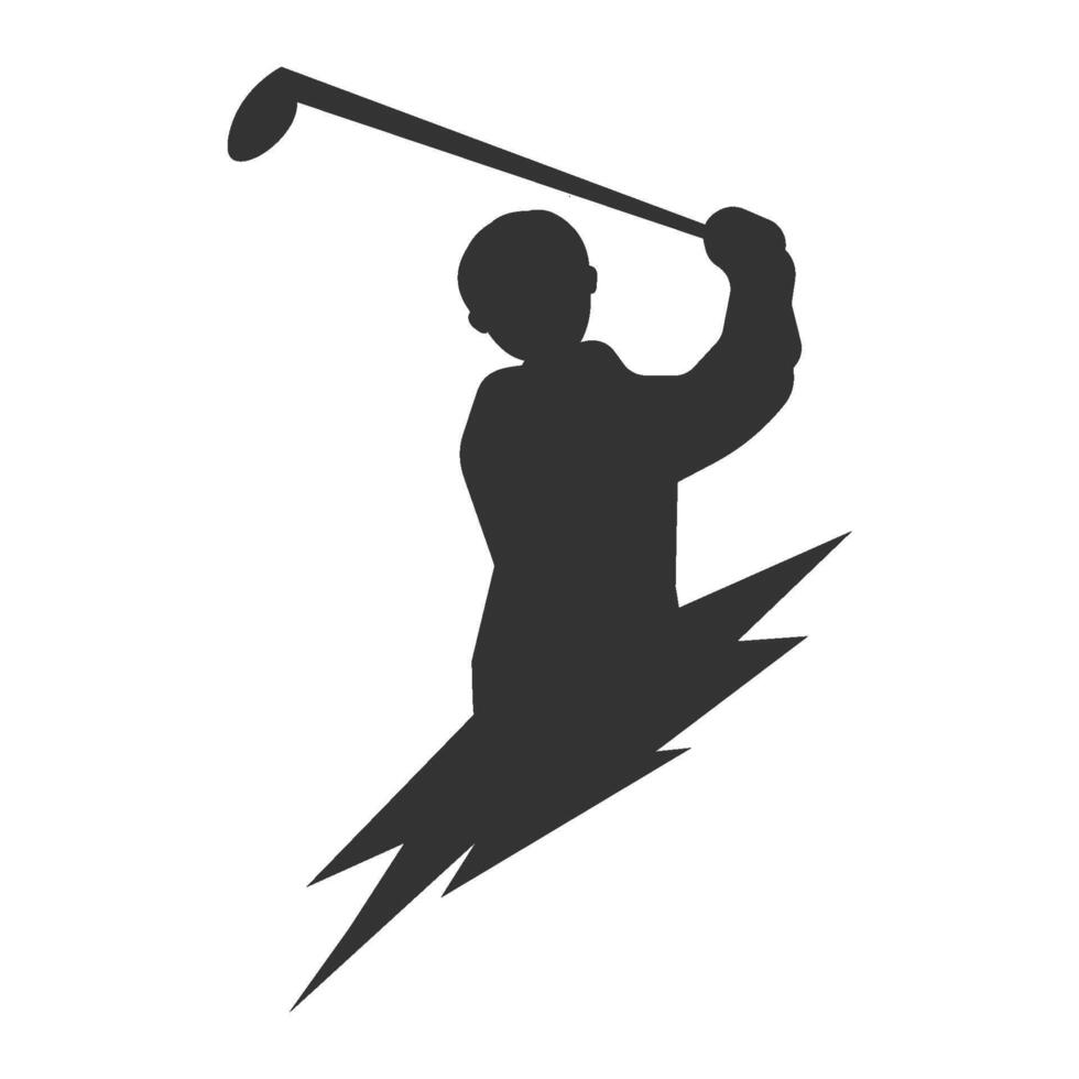 golf logo vector ilustración diseño