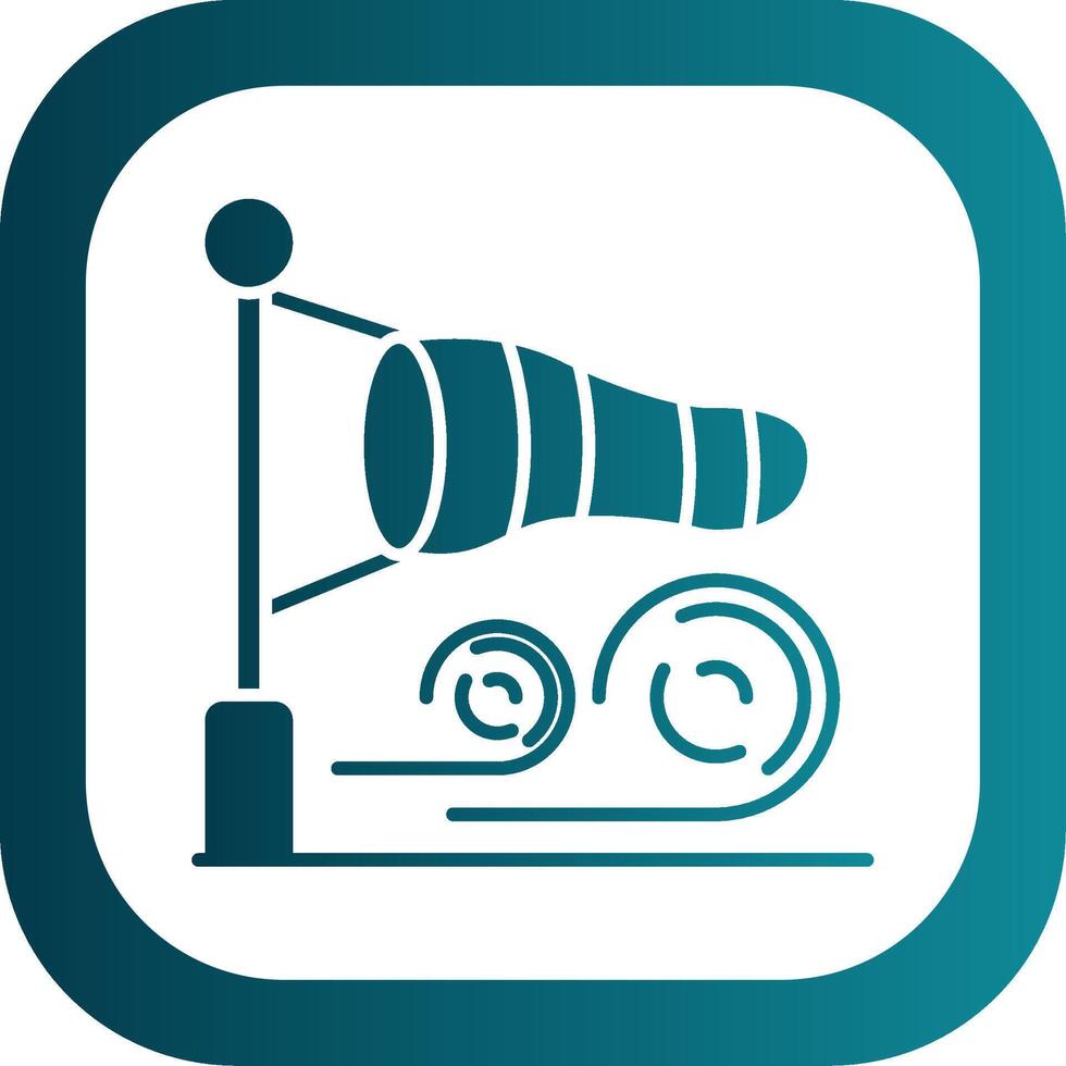 Direction Glyph Gradient Round Corner Icon vector