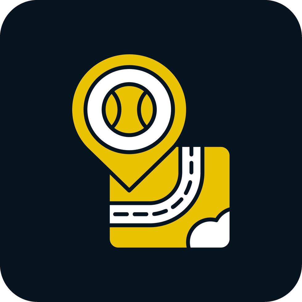 Tenis Glyph Two Color Icon vector