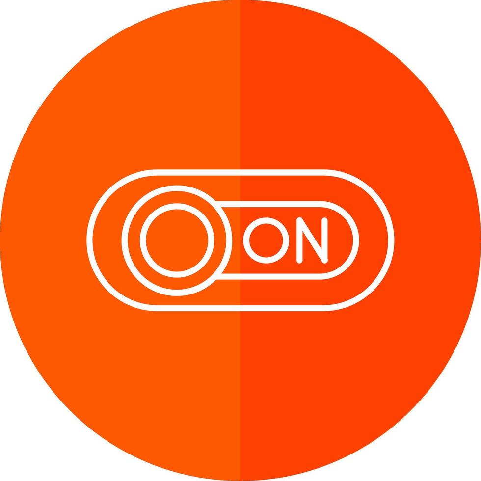 On Line Red Circle Icon vector