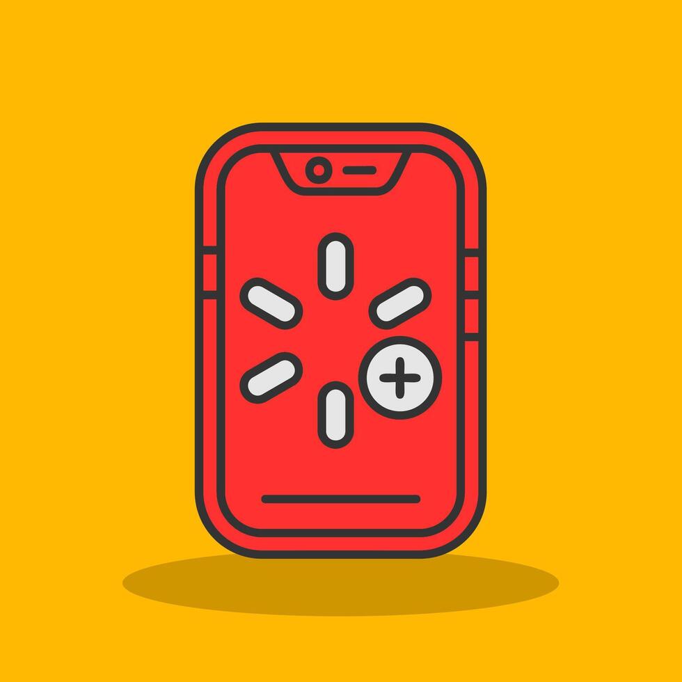 More Filled Shadow Icon vector