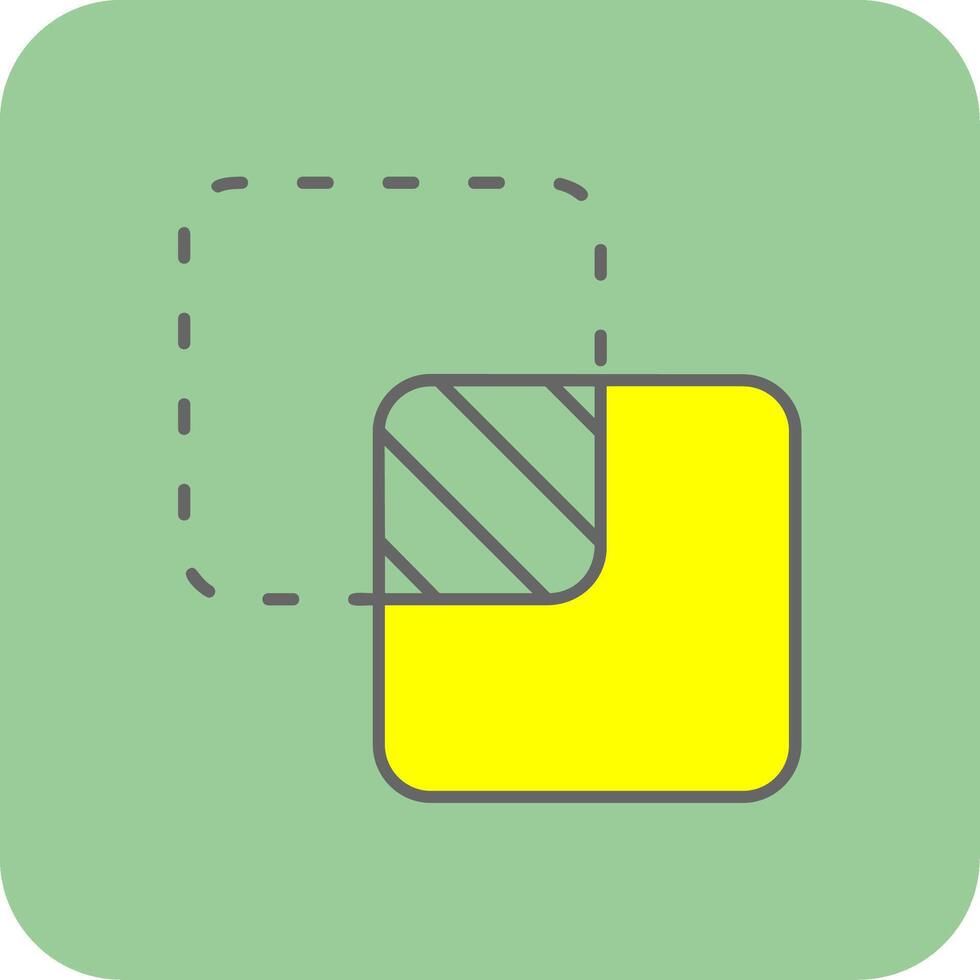 Unite Filled Yellow Icon vector