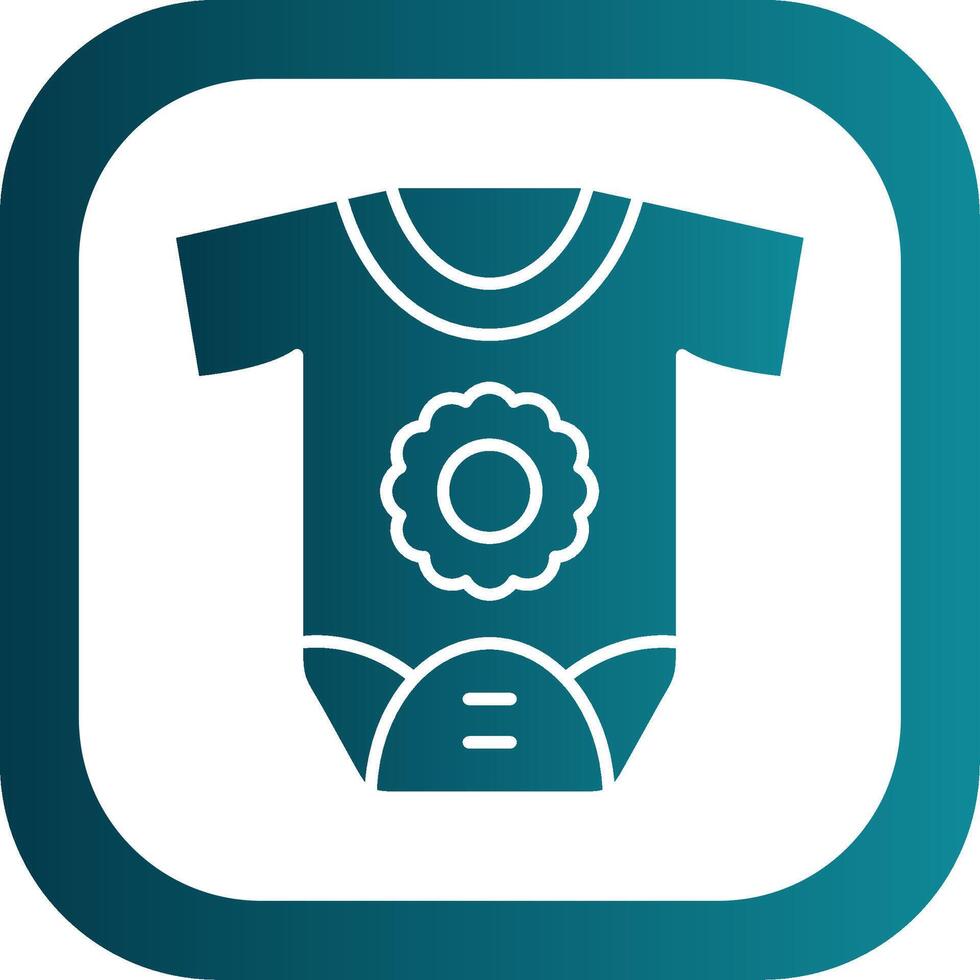 Newborn Glyph Gradient Round Corner Icon vector