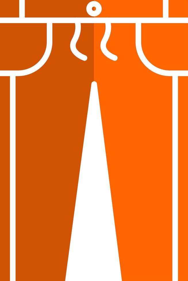 Jogger Glyph Orange Circle Icon vector
