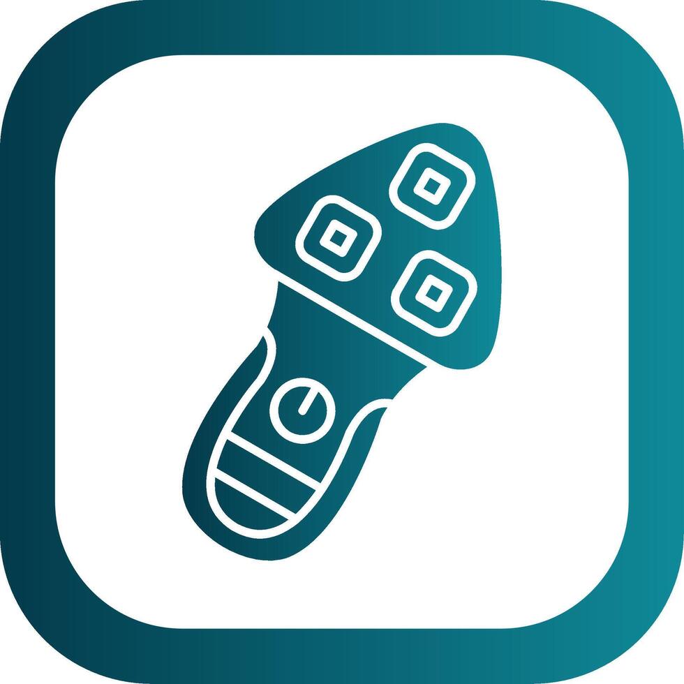 Shaver Glyph Gradient Round Corner Icon vector