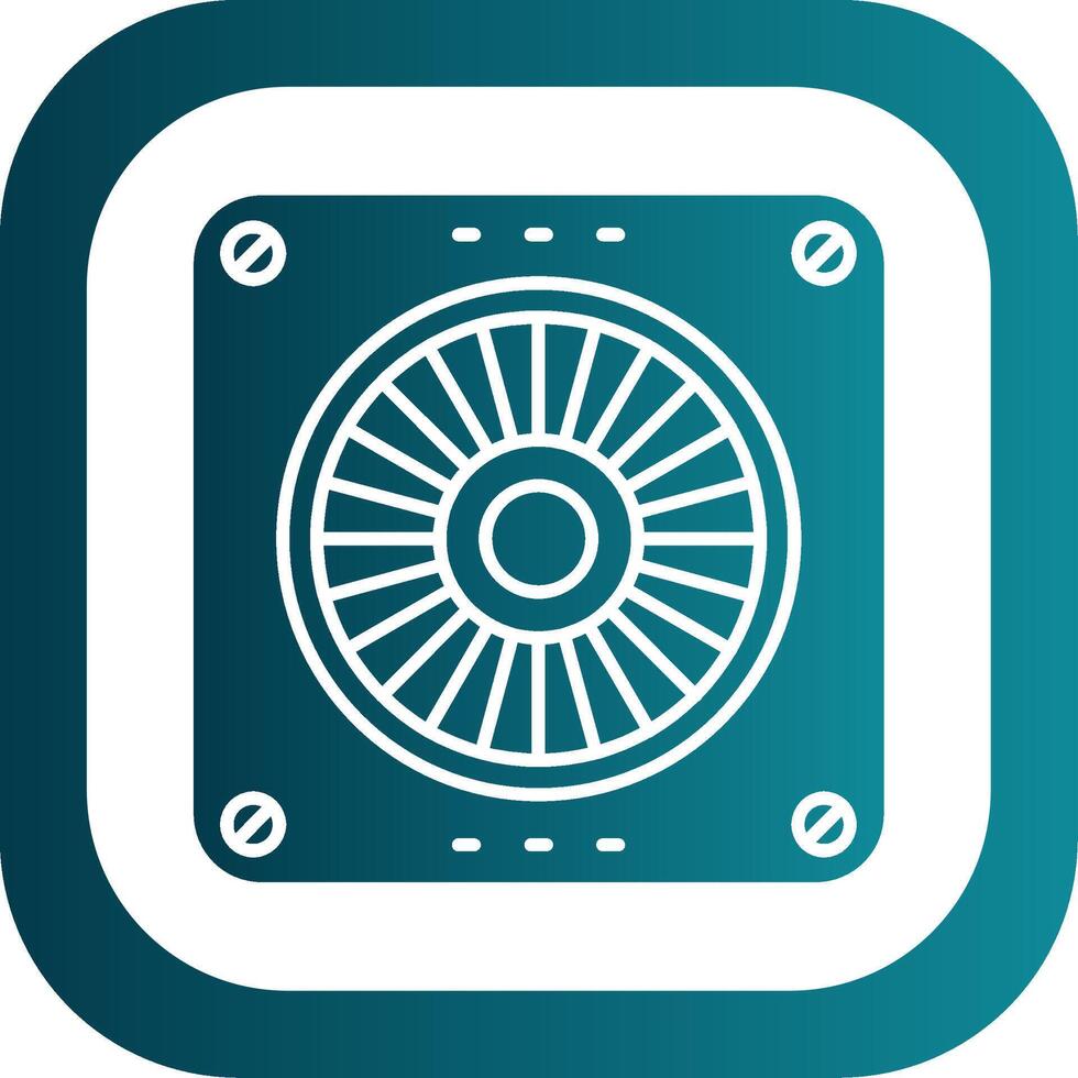 Extractor Glyph Gradient Round Corner Icon vector