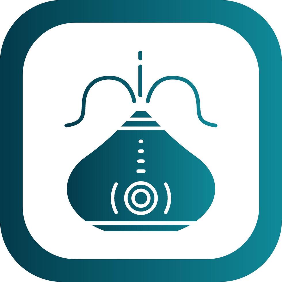 Humidifier Glyph Gradient Round Corner Icon vector