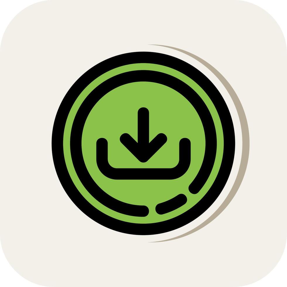 Download Line Filled White Shadow Icon vector