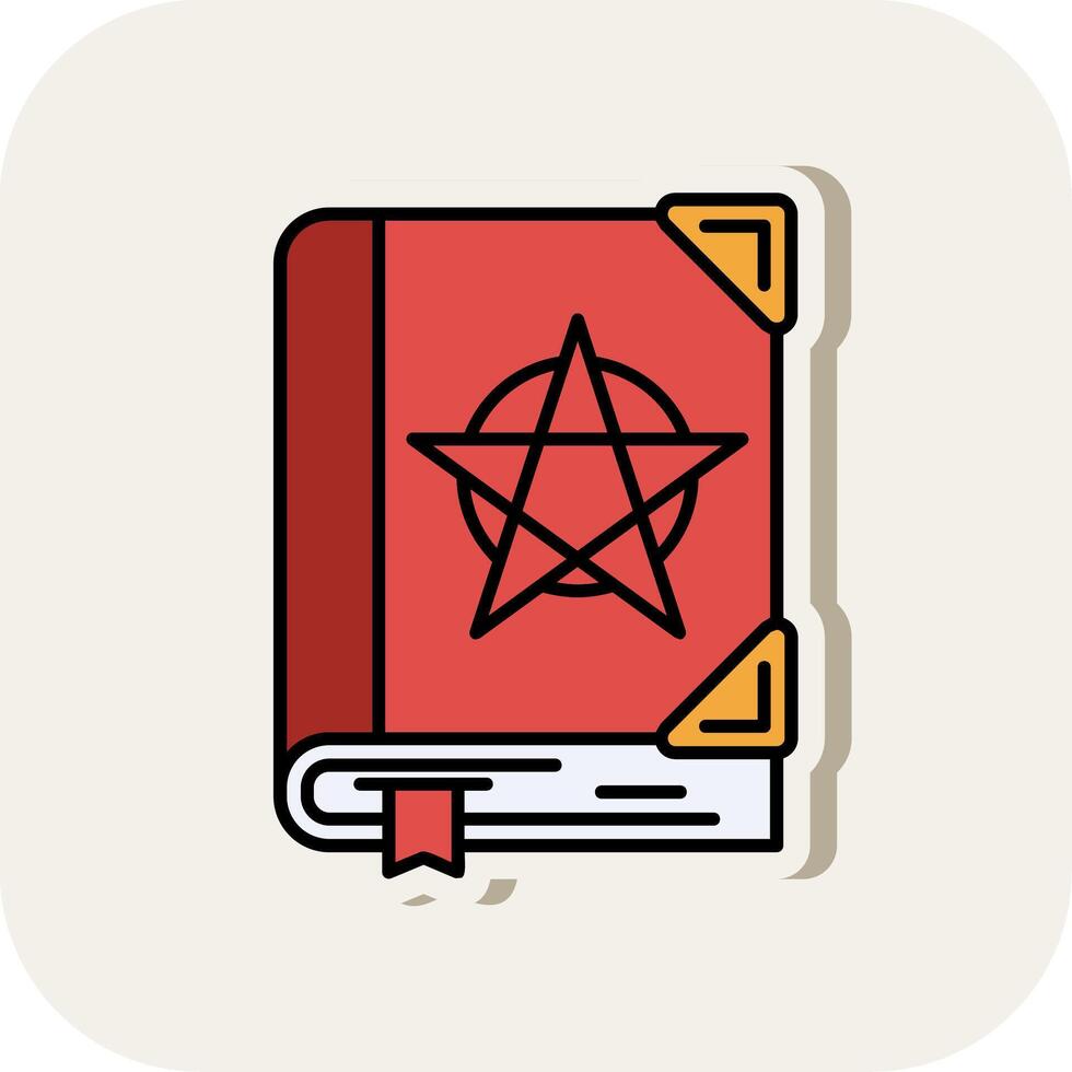 Tanakh Line Filled White Shadow Icon vector