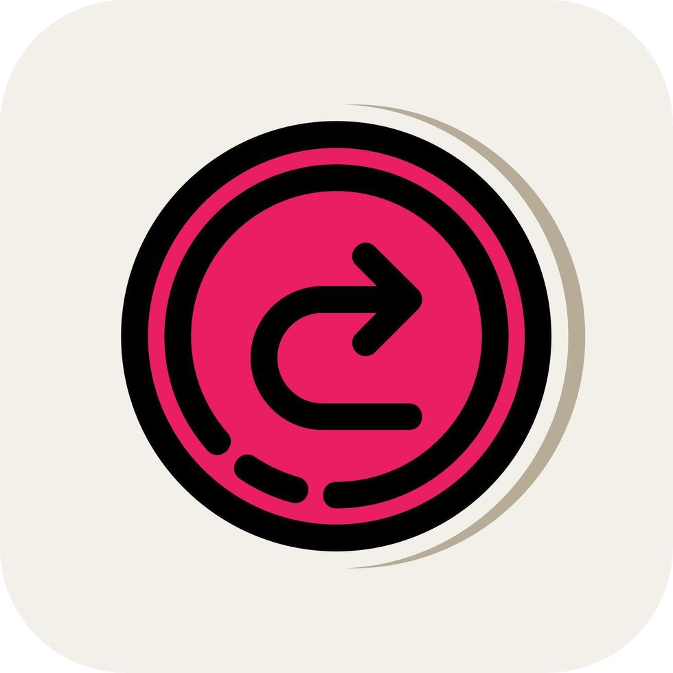 Forward Line Filled White Shadow Icon vector