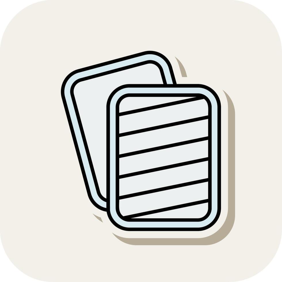 Blind Line Filled White Shadow Icon vector