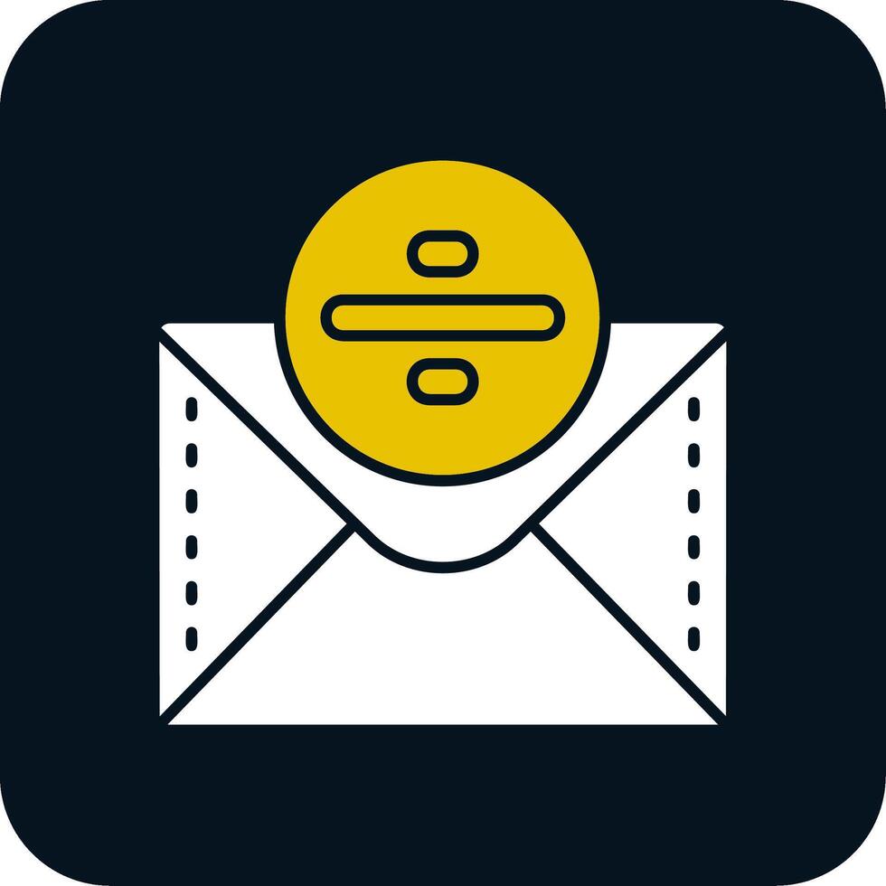 Divide Glyph Two Color Icon vector