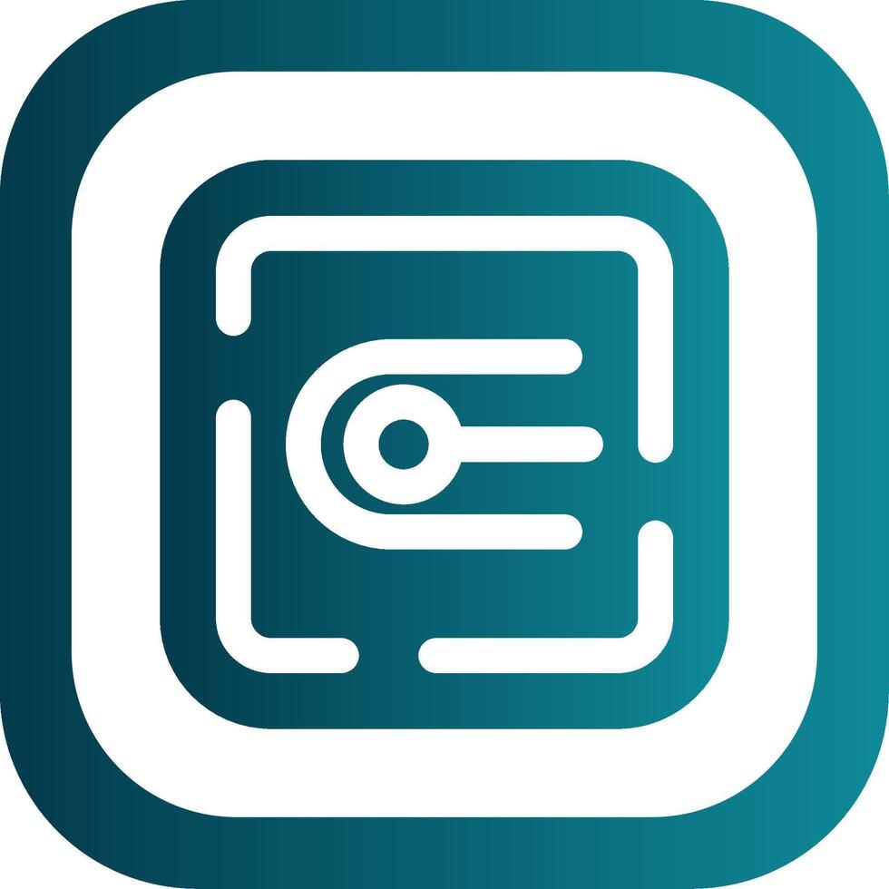 Endpoint Glyph Gradient Round Corner Icon vector