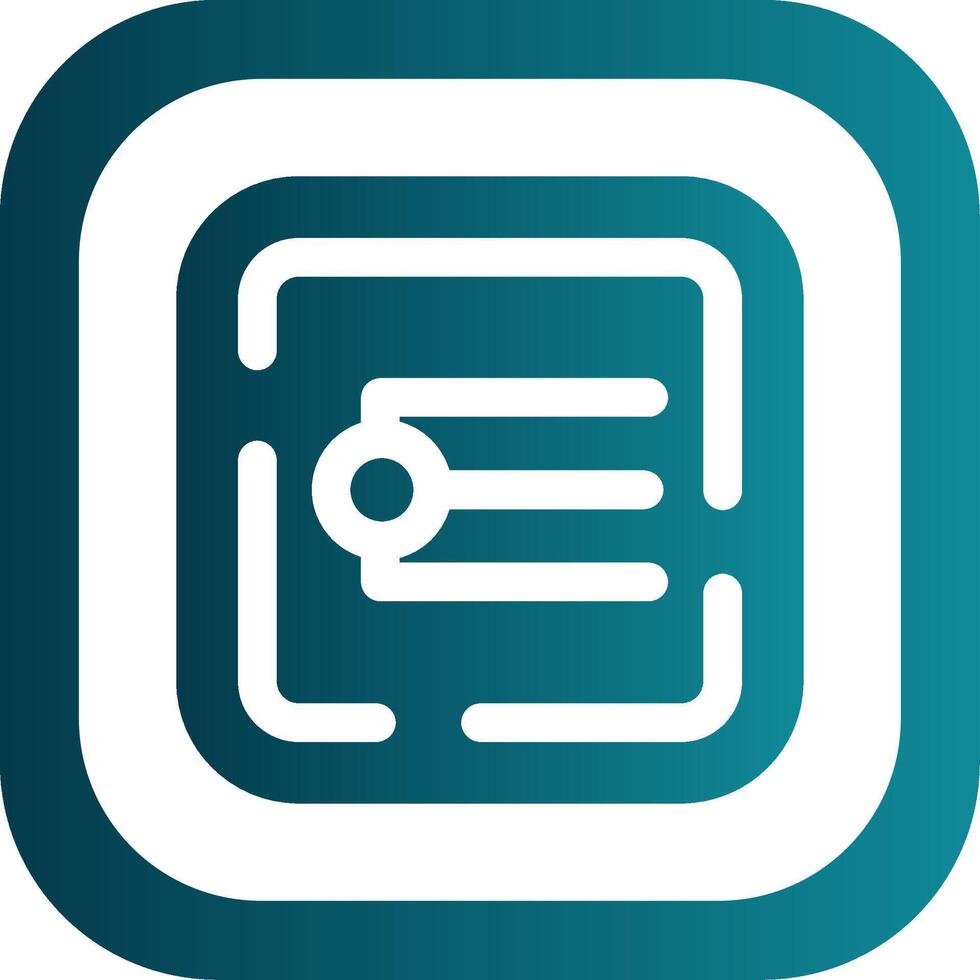 Endpoint Glyph Gradient Round Corner Icon vector