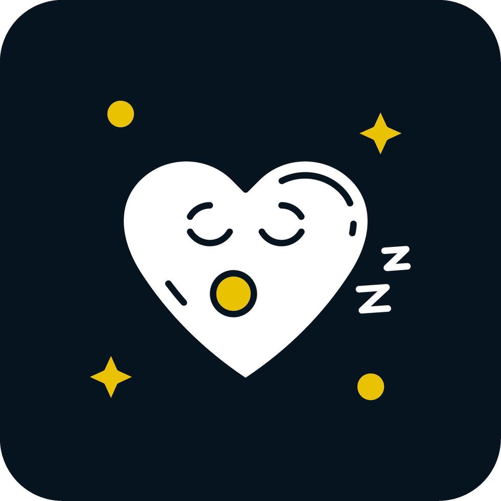 Sleep Glyph Two Color Icon vector