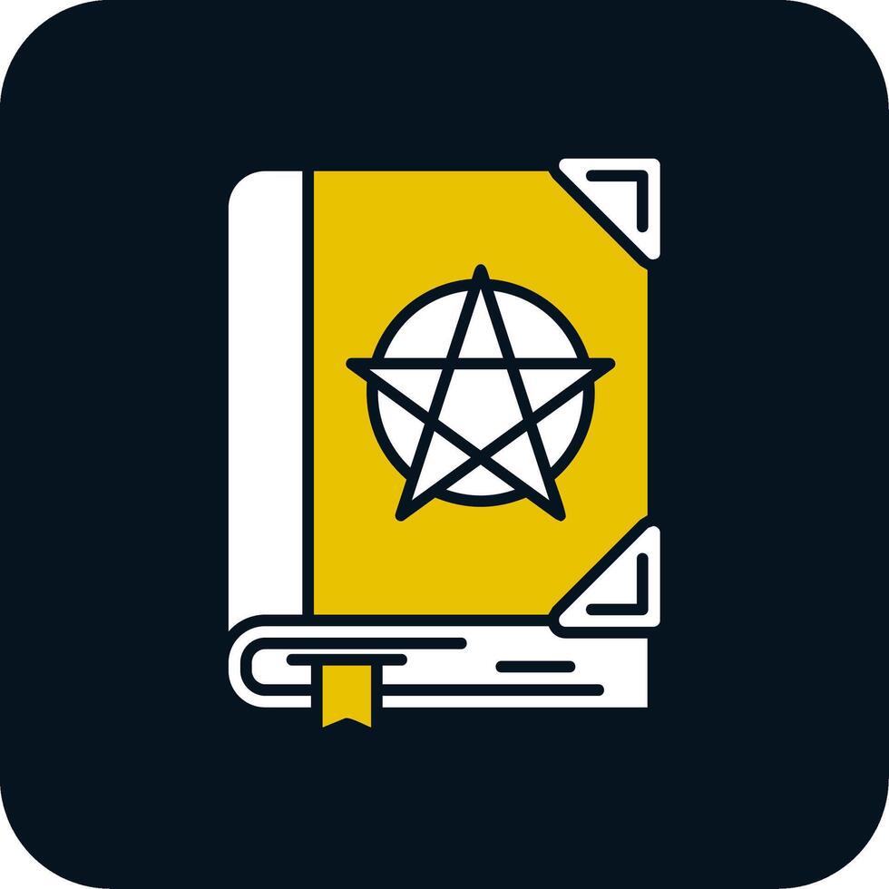 Spell Glyph Two Color Icon vector
