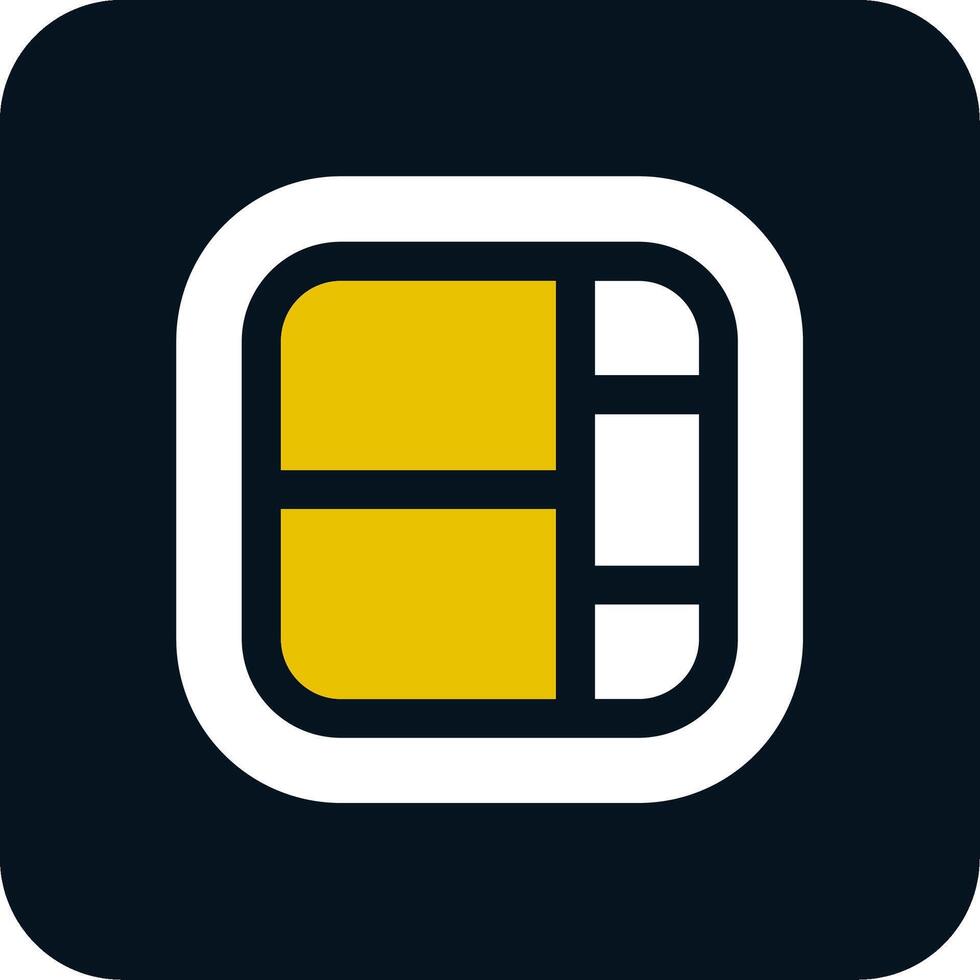 Layout Glyph Two Color Icon vector