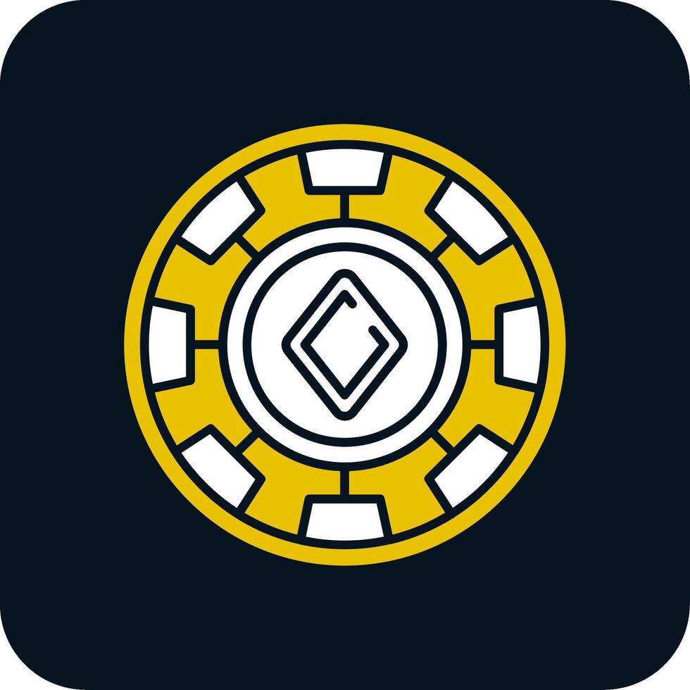 Chip Glyph Two Color Icon vector