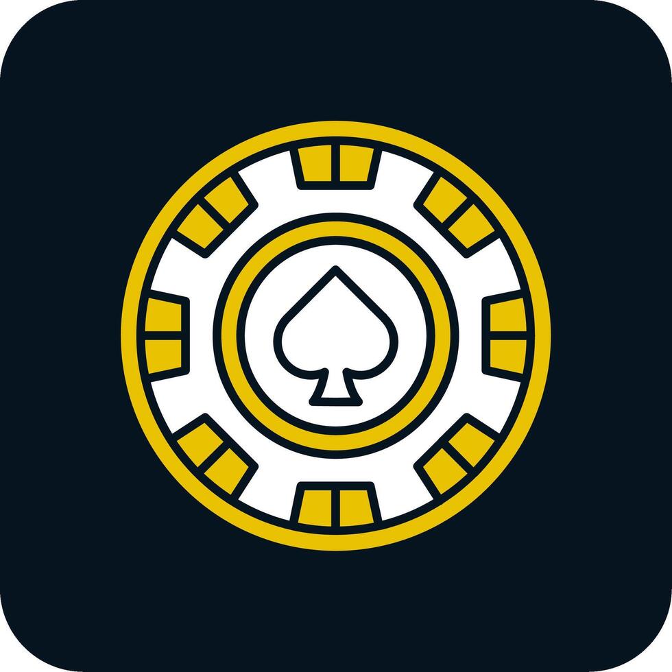Chip Glyph Two Color Icon vector