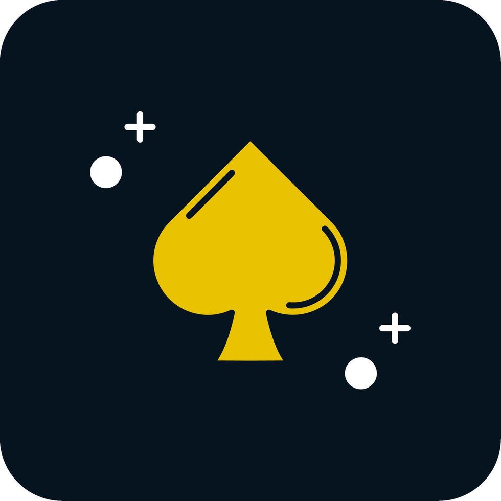 Spades Glyph Two Color Icon vector