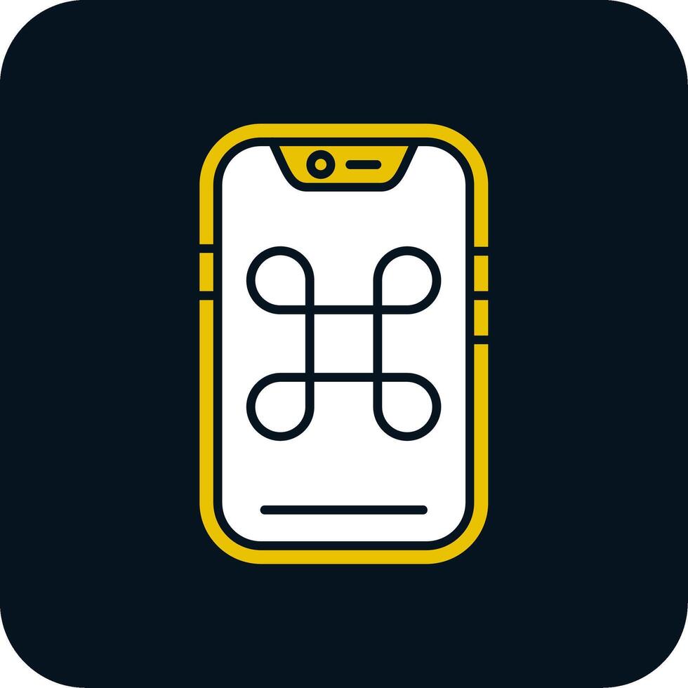 Command Glyph Two Color Icon vector