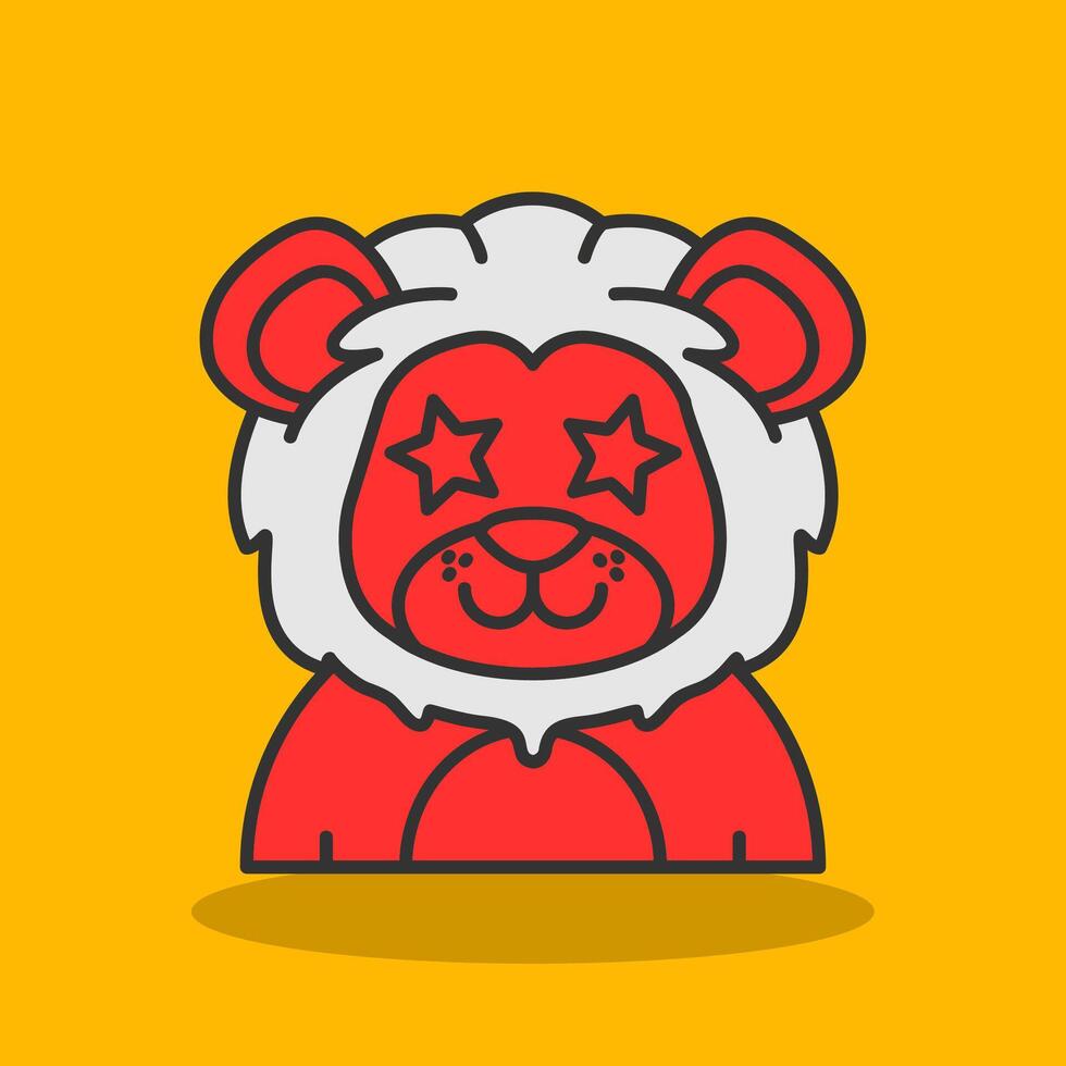 Famous Filled Shadow Icon vector