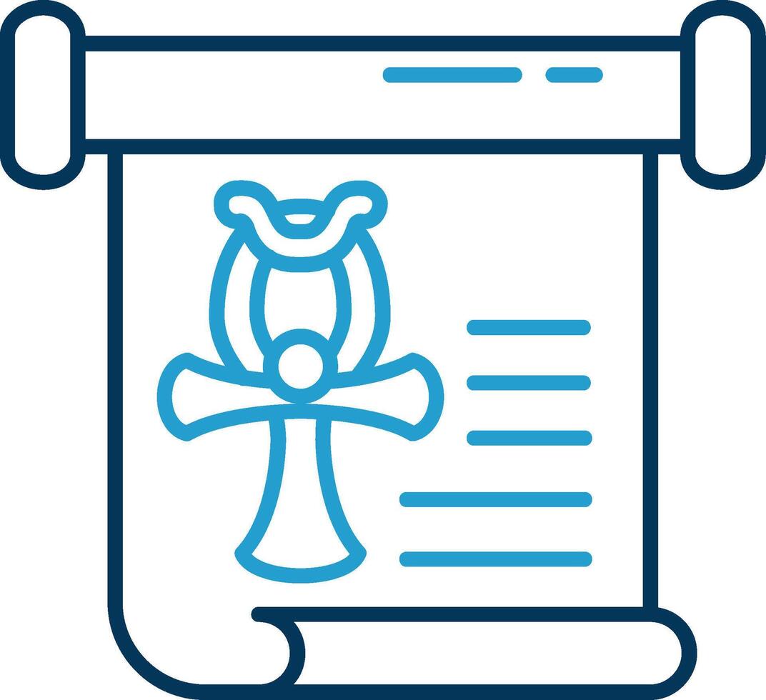 History Line Blue Two Color Icon vector