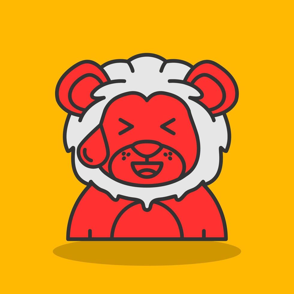 Sweat Filled Shadow Icon vector