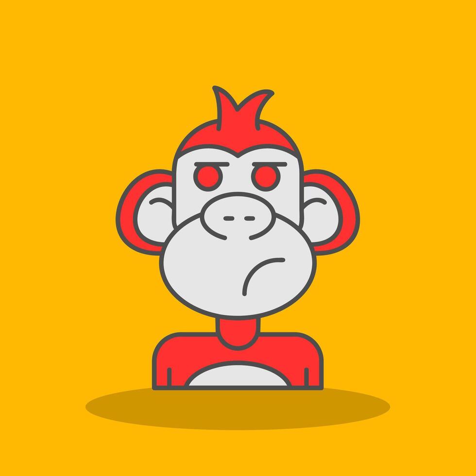 Liar Filled Shadow Icon vector